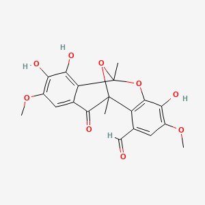 molecular formula C20H18O9 B1201701 Integrastatin B CAS No. 324518-09-4