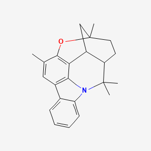 molecular formula C23H25NO B1201704 Mahanimbidine CAS No. 25488-37-3