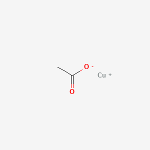 molecular formula Cu(CH3COO)<br>C2H3CuO2 B1201713 Cuprous acetate CAS No. 598-54-9
