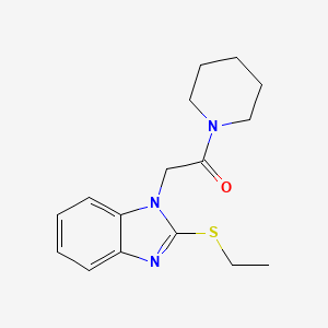 2-[2-(Ethylthio)-1-benzimidazolyl]-1-(1-piperidinyl)ethanone