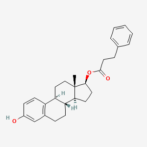 molecular formula C27H32O3 B1201729 Estradiol-17-phenylpropionate CAS No. 26443-03-8