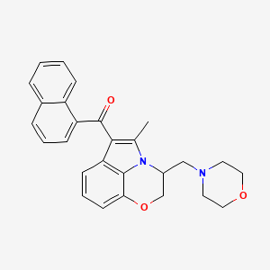 (5-Methyl-3-(morpholinomethyl)-2,3-dihydro-[1,4]oxazino[2,3,4-hi]indol-6-yl)(naphthalen-1-yl)methanone