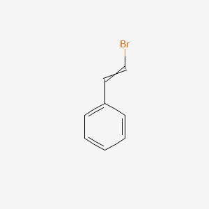 molecular formula C8H7B B1201743 Benzene, bromoethenyl- CAS No. 1335-06-4