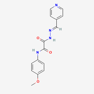 molecular formula C15H14N4O3 B12017494 N-(4-methoxyphenyl)-2-oxo-2-[(2E)-2-(pyridin-4-ylmethylidene)hydrazinyl]acetamide CAS No. 352460-84-5