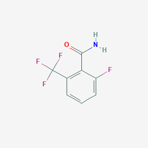 molecular formula C8H5F4NO B120175 2-Fluoro-6-(trifluoromethyl)benzamide CAS No. 144851-59-2