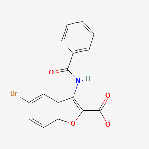 3-Benzamido-5-bromo-2-benzofurancarboxylic acid methyl ester