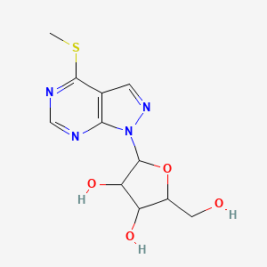 2-(Hydroxymethyl)-5-(4-methylsulfanylpyrazolo[3,4-d]pyrimidin-1-yl)oxolane-3,4-diol
