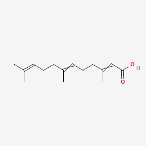 molecular formula C15H24O2 B1201770 3,7,11-Trimethyldodeca-2,6,10-trienoic acid CAS No. 7548-13-2