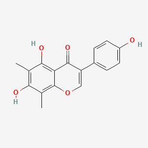 molecular formula C17H14O5 B1201811 4',5,7-Trihydroxy-6,8-dimethylisoflavone 