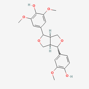 4-[(3S,3aR,6aR)-3-(4-hydroxy-3-methoxyphenyl)-1,3,3a,4,6,6a-hexahydrofuro[3,4-c]furan-6-yl]-2,6-dimethoxyphenol