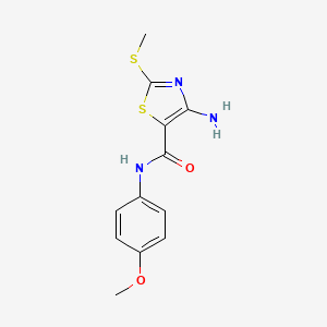 4-amino-N-(4-methoxyphenyl)-2-(methylthio)-5-thiazolecarboxamide