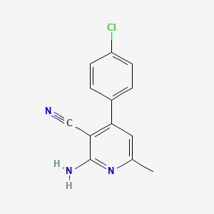 2-Amino-4-(4-chlorophenyl)-6-methyl-3-pyridinecarbonitrile