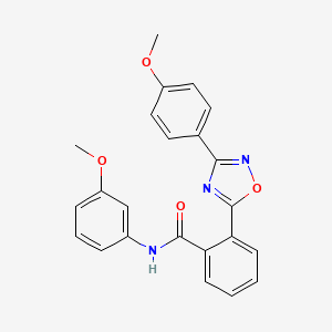 N-(3-methoxyphenyl)-2-[3-(4-methoxyphenyl)-1,2,4-oxadiazol-5-yl]benzamide