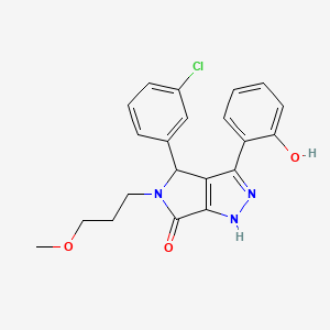 4-(3-chlorophenyl)-5-(3-methoxypropyl)-3-(6-oxo-1-cyclohexa-2,4-dienylidene)-2,4-dihydro-1H-pyrrolo[3,4-c]pyrazol-6-one