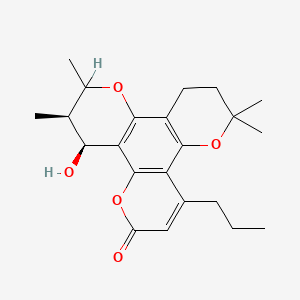 (17R,18S)-18-hydroxy-10,10,16,17-tetramethyl-6-propyl-3,9,15-trioxatetracyclo[12.4.0.02,7.08,13]octadeca-1(14),2(7),5,8(13)-tetraen-4-one