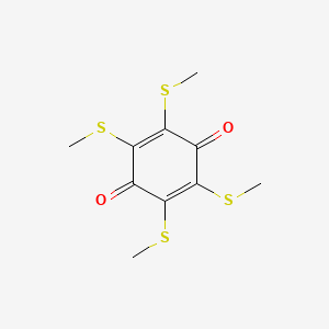 2,3,5,6-Tetrakis(methylsulfanyl)cyclohexa-2,5-diene-1,4-dione