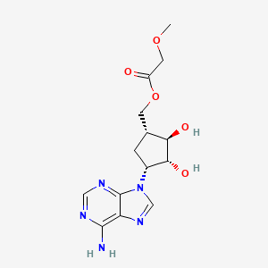 [(1R,2R,3R,4R)-4-(6-aminopurin-9-yl)-2,3-dihydroxycyclopentyl]methyl 2-methoxyacetate