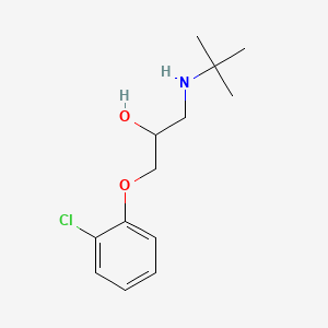 molecular formula C13H20ClNO2 B1201865 1-(tert-Butylamino)-3-(6-chlorophenoxy)-2-propanol CAS No. 83661-89-6