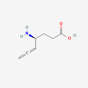 molecular formula C7H11NO2 B1201867 (4S)-4-amino-5,6-heptadienoic acid CAS No. 89825-31-0