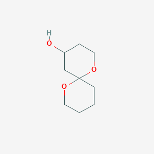 molecular formula C9H16O3 B1201874 1,7-Dioxaspiro[5.5]undecan-4-ol CAS No. 83015-80-9