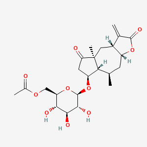 molecular formula C23H32O10 B1201884 Paucin CAS No. 26836-43-1