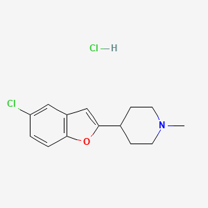 molecular formula C14H17Cl2NO B1201885 Sercloremine hydrochloride CAS No. 54403-20-2