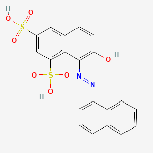 7-Hydroxy-8-[(naphthalen-1-yl)diazenyl]naphthalene-1,3-disulfonic acid