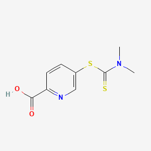 molecular formula C9H10N2O2S2 B1201897 5-Dimethyldithiocarbamylpicolinic acid CAS No. 53562-97-3