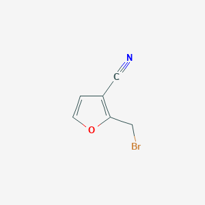 molecular formula C6H4BrNO B120190 2-(Bromomethyl)furan-3-carbonitrile CAS No. 148759-27-7