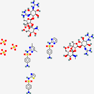 molecular formula C73H115N25O42S7-6 B1201902 Streptotriad CAS No. 79028-52-7