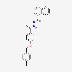 molecular formula C26H22N2O2 B12019031 4-((4-Methylbenzyl)oxy)-N'-(1-naphthylmethylene)benzohydrazide CAS No. 769143-55-7