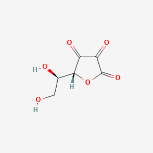 molecular formula C6H6O6 B1201925 (5R)-5-[(1R)-1,2-dihydroxyethyl]oxolane-2,3,4-trione CAS No. 5959-82-0