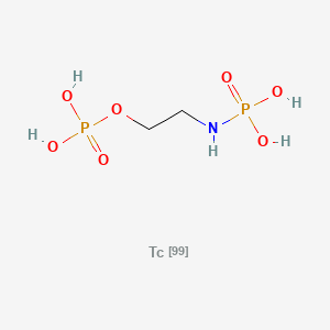 molecular formula C2H9NO7P2Tc B1201929 Technetium Tc 99m N-phosphorylaminoethyl phosphate CAS No. 85561-27-9