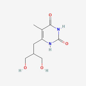 molecular formula C9H14N2O4 B1201934 6-(Dihydroxy-isobutyl)-thymine 