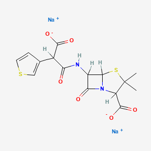 molecular formula C15H14N2Na2O6S2 B1201949 TICARCILLIN DISODIUM 