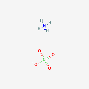 molecular formula NH4ClO4<br>ClH4NO4 B1201955 Ammonium perchlorate CAS No. 7790-98-9