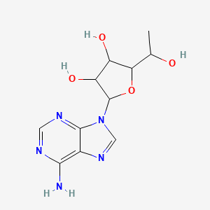 molecular formula C11H15N5O4 B1201956 9-(6-Deoxyhexofuranosyl)-9h-purin-6-amine CAS No. 29847-43-6