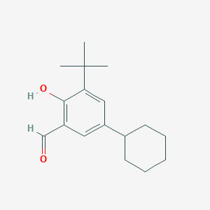 molecular formula C17H24O2 B12019574 3-Tert-butyl-5-cyclohexyl-2-hydroxybenzaldehyde CAS No. 245066-96-0