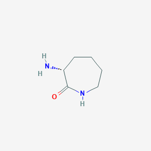 molecular formula C6H12N2O B1201962 (r)-3-Aminoazepan-2-one CAS No. 28957-33-7