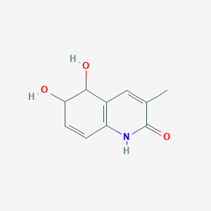 molecular formula C10H11NO3 B1201967 5,6-dihydroxy-3-methyl-5,6-dihydroquinolin-2(1H)-one 