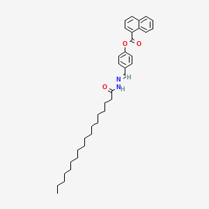 molecular formula C36H48N2O3 B12019672 [4-[(E)-(octadecanoylhydrazinylidene)methyl]phenyl] naphthalene-1-carboxylate 