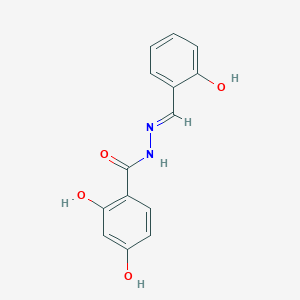 molecular formula C14H12N2O4 B12019700 2,4-Dihydroxy-N'-(2-hydroxybenzylidene)benzohydrazide CAS No. 405224-93-3