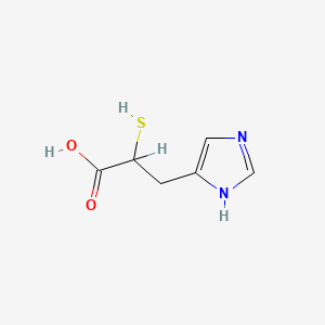 molecular formula C6H8N2O2S B1201982 3-(1H-imidazol-5-yl)-2-sulfanylpropanoic acid CAS No. 67047-27-2