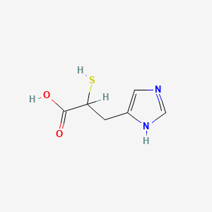 molecular formula C6H8N2O2S B1201982 2-巯基-3-(5-咪唑基)丙酸 CAS No. 67047-27-2