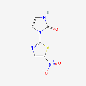 molecular formula C6H4N4O3S B1201984 4,5-Dehydroniridazole CAS No. 72589-89-0