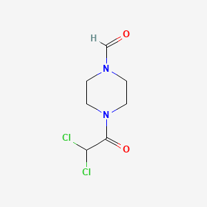 molecular formula C7H10Cl2N2O2 B1201987 4-(Dichloroacetyl)-1-piperazinecarboxaldehyde CAS No. 77368-16-2
