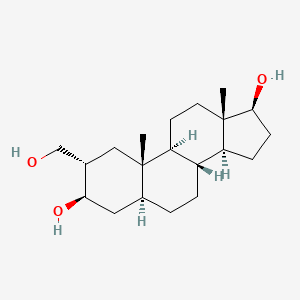 molecular formula C20H34O3 B1201994 2alpha-(Hydroxymethyl)-5alpha-androstane-3beta,17beta-diol CAS No. 6951-56-0