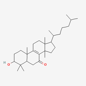 molecular formula C30H50O2 B1201998 3-Hydroxylanost-8-en-7-one CAS No. 58262-43-4