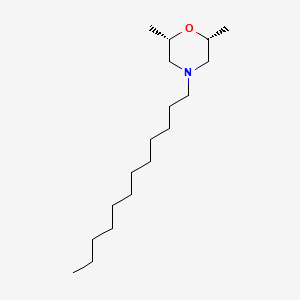 molecular formula C18H37NO B1202001 (2r,6s)-4-Dodecyl-2,6-dimethylmorpholine CAS No. 106788-55-0