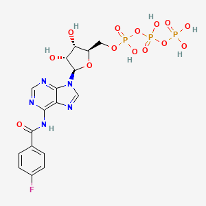 molecular formula C17H19FN5O14P3 B1202007 4-Fluorobenzoyladenosine 5'-triphosphate CAS No. 58083-99-1